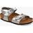 Birkenstock Children's Rio Double Strap Sandals Electric Metallic Silver