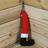 Santa Desg Single Chunky Leg W/Boot Decoration