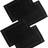 Gr8 Home Set Of 4 Wedding Place Mat Black