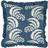 Paoletti Montrose Luxury Fringed Leaf Complete Decoration Pillows Blue