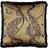 Paoletti Moondusk Square Jacquard Fringed Complete Decoration Pillows Gold