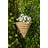 Garden Mile Cornrope Cone Basket Artificial Plant