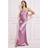 Goddiva Satin Bandeau Maxi Dress