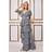 Goddiva Sequin Lurex Tiered Maxi Dress