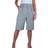 Paulo Due Women's Wide Leg High Waist Loose Fit Shorts - Light Grey