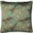 Paoletti Harper Printed Crane Pipe Complete Decoration Pillows Green