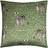 Paoletti Zebra Foliage Cushion Cover Green