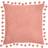 Furn Dora Square Pom Pom Complete Decoration Pillows Pink