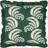 Paoletti Montrose Pleated Floral Filled Complete Decoration Pillows Green