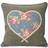 Paoletti Sweet Cottage Heart Cushion Complete Decoration Pillows White