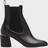 Jimmy Choo Womens Black Thessaly Pointed-toe Leather Ankle Boots