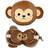 Puckator Monkey Relaxeazzz Plush Round Travel Pillow & Eye Mask Set