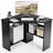 Costway Office Computer Corner Black Writing Desk 61x121.9cm