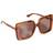 Gucci Brown GC002074 GG1314S Square-frame