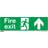 Sealey Fire Exit (Up) Safety Sign