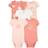 Carter's Baby S/S Original Bodysuits 5-pack - Pink/White (1P565710)