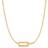 Ania Haie Glam Interlock Necklace - Gold/Transparent