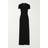 Palm Angels logo-embroidered knitted maxi dress women Cotton/Polyester/Elastane Black