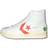 Converse Unisex-Adult Trainers, Pro Leather Hi, White/White/Orange