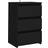 vidaXL Bed Cabinet Black Bedside Table 35x40cm