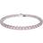 Swarovski Matrix Tennis Bracelet - Silver/Pink