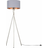 MiniSun Camden Grey & Copper Floor Lamp 155cm