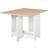 Homcom Drop-Leaf Oak Dining Table 80x118cm