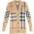 Burberry Check Wool Blend Cardigan - Beige