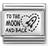 Nomination Composable Classic Link To The Moon And Back Charm - Silver/Black