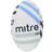 Mitre Grid Rugby Ball white/black/blue