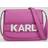 Karl Lagerfeld K/letters Flap Crossbody Bag, Woman, Mauve, Size: One size One size