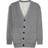 Bottega Veneta Felted English Wool Ribbed Cardigan - Medium Gray