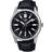 Casio mtp-vd02l-1e black leather analog minimalist design