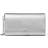 Michael Kors Mona Large Metallic Clutch - Silver