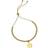 John Greed Signature Disc Charm Slider Bracelet - Gold