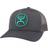 HOOey Men's Graphite O Classic Trucker Snapback Hat