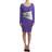 Roberto Cavalli Cavalli Purple longsleeved dress IT44