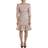 Dolce & Gabbana Pink Jaquard 3/4 Sleeve Sheath Midi Dress IT44