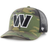 '47 Men's Camo/Black Washington Commanders Trucker Adjustable Hat