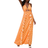 Shein Abstract Ruffled Cutout Maxi Dress