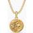 David Yurman 18K Yellow Gold Diamond Leo Amulet Pendant Leo