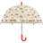 X-Brella Kids boys girls childrens clear bubble dome umbrella brolly school sun/cloud red