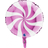 Heliumballong Swirly vit och rosa