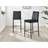 Furniturebox Modern Valera Black Bar Stool 97cm 2pcs