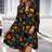 Shein Allover Print Ruffle Hem Smock Dress