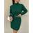 Shein Turtleneck Drop Shoulder Sweater Dress Without Belt