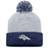 Fanatics Branded Women's Denver Broncos Cuffed Knit Hat with Pom Gray