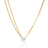 Sif Jakobs Ellisse Uno Necklace - Gold/Transparent