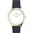 Timex Transcend 38MM Leather Gold-Tone/Blue/White