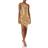 Norma Kamali Women's Diana Mini Dress, Gold